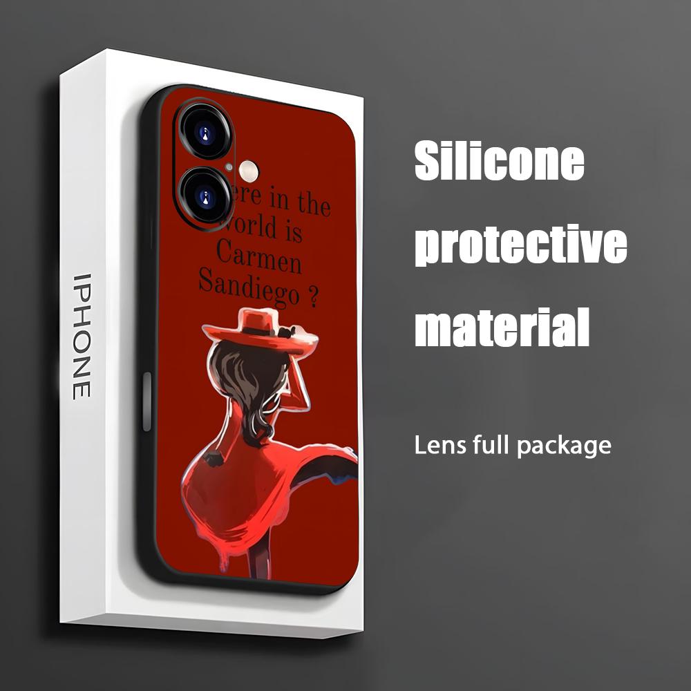 Phone Cases Durable - Hot Carmen Sandiego Cartoon Phone Case