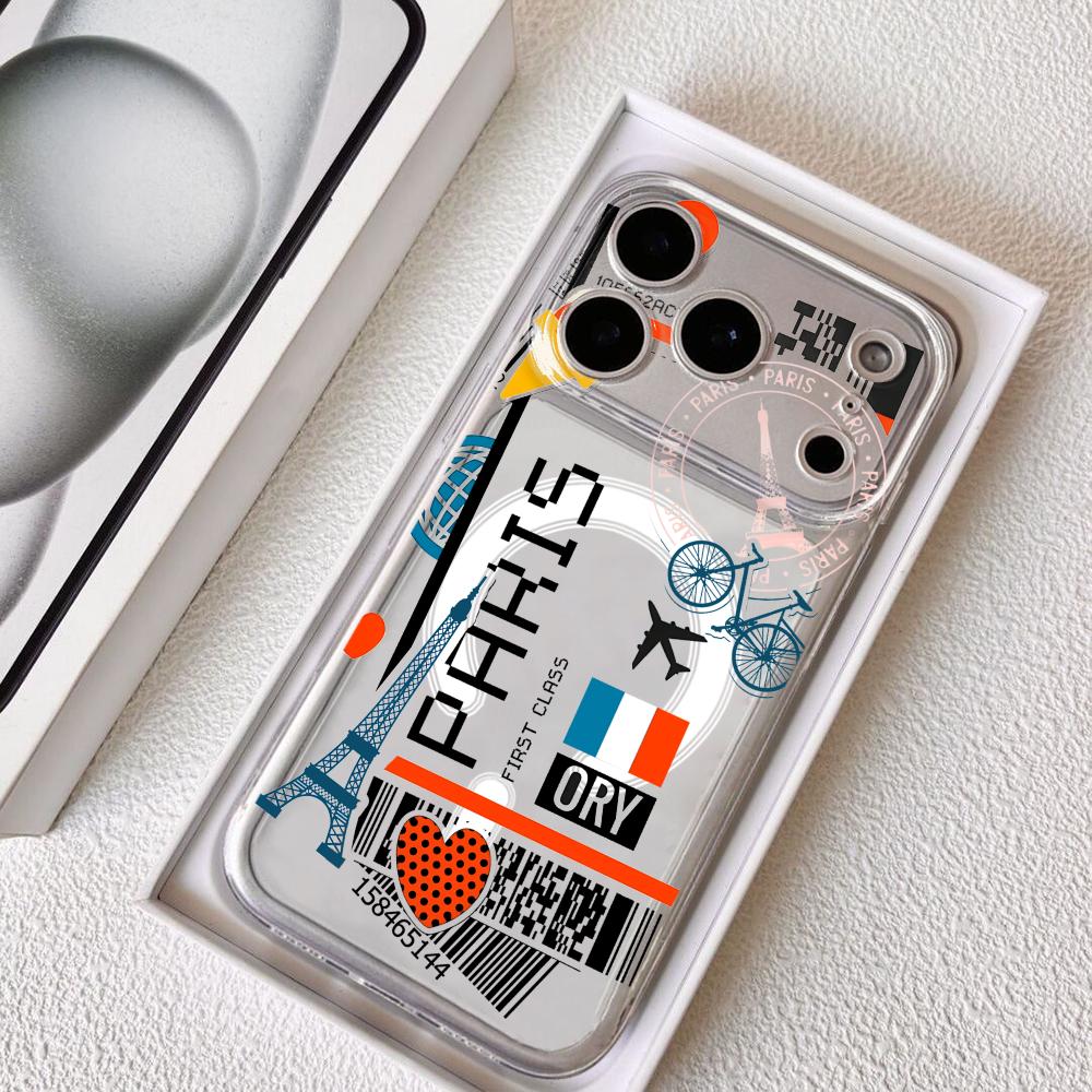 Phone Cases Durable - Plane Travel Ticket france Phone Case