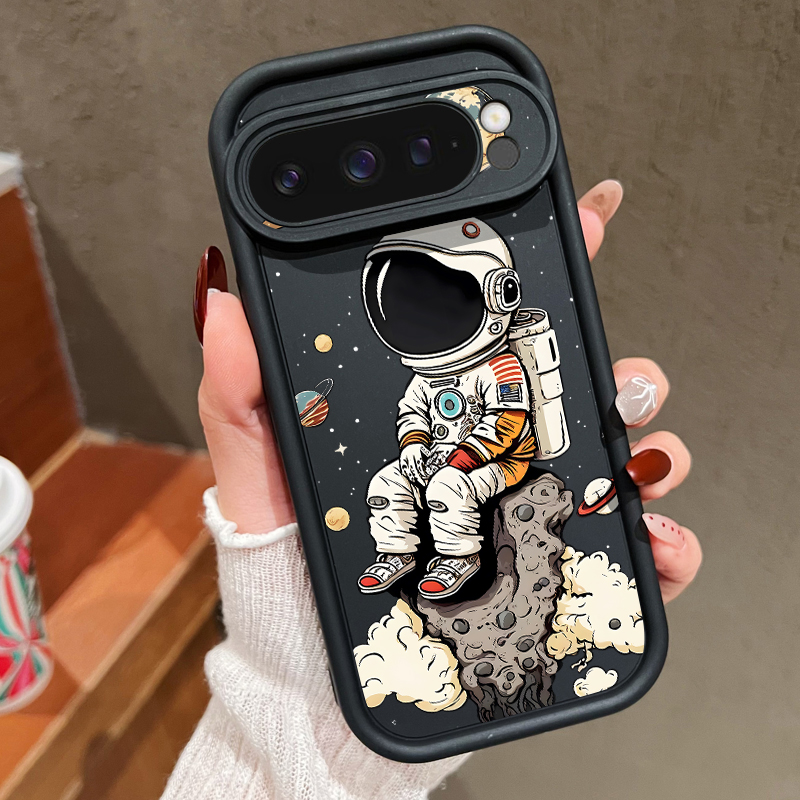 Phone Cases Google Pixel 9 - Cartoon Astronaut Print TPU Phone Case