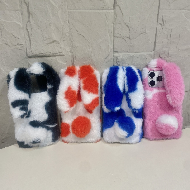 Phone Cases Iphone 13 - Cute Rabbit Design Fluffy Phone Cases