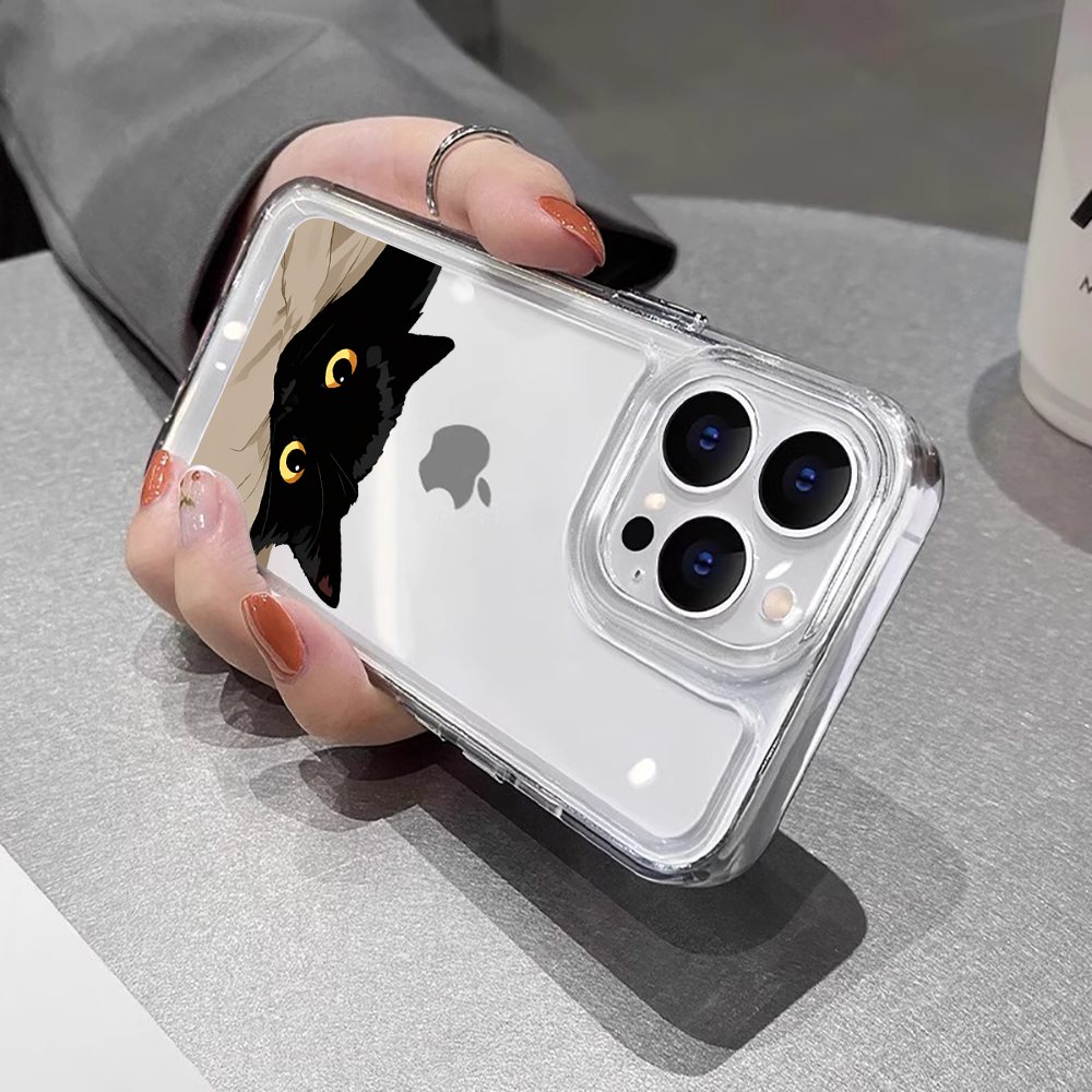 Black Cat Funny Couple Fashion - Phone Cases Funny 评论和价格