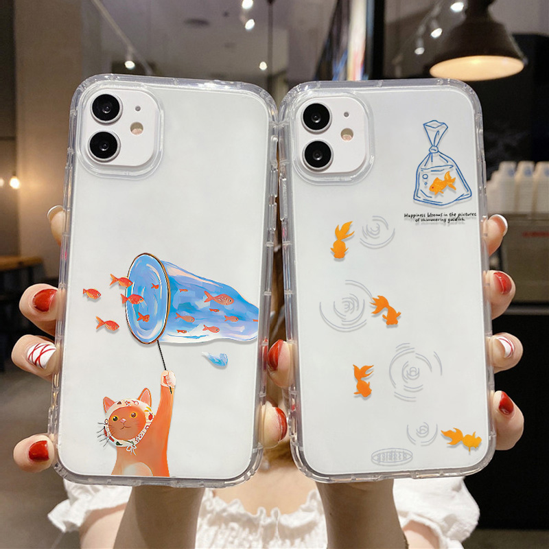 Lovely Fishes Clear Phone Case - Phone Cases Iphone 12 评论和价格
