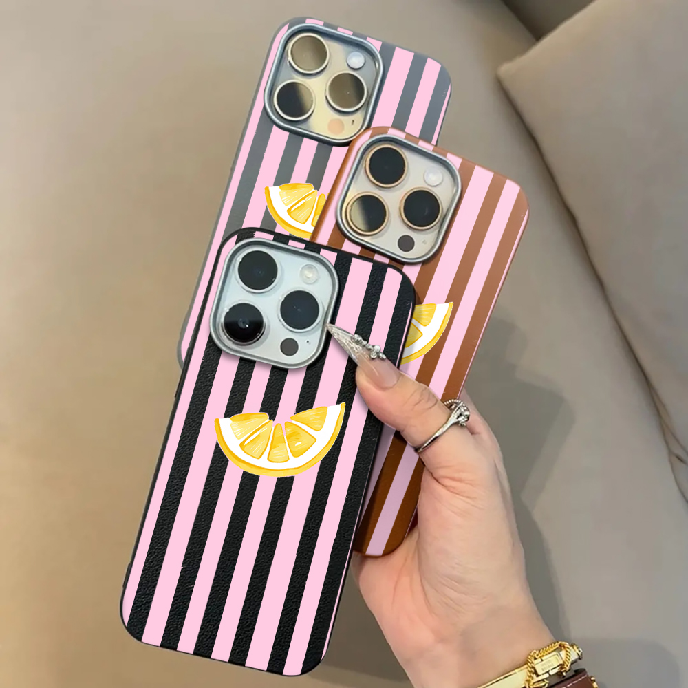 Lemon Pink Stripes Phone Case  - Phone Cases Xiaomi 15 评论和价格
