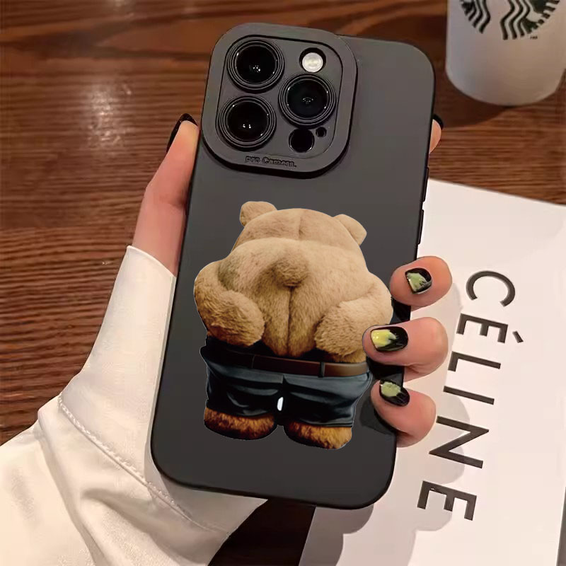 Funny Cool Bear Silicone Phone - Phone Cases Funny 评论和价格