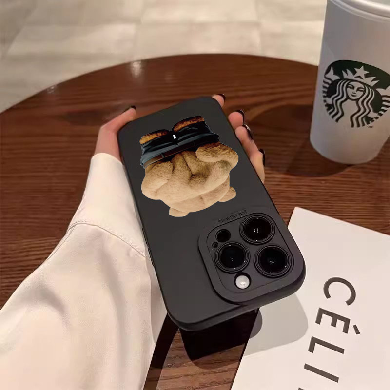 Funny Cool Bear Silicone Phone - Phone Cases Funny 评论和价格