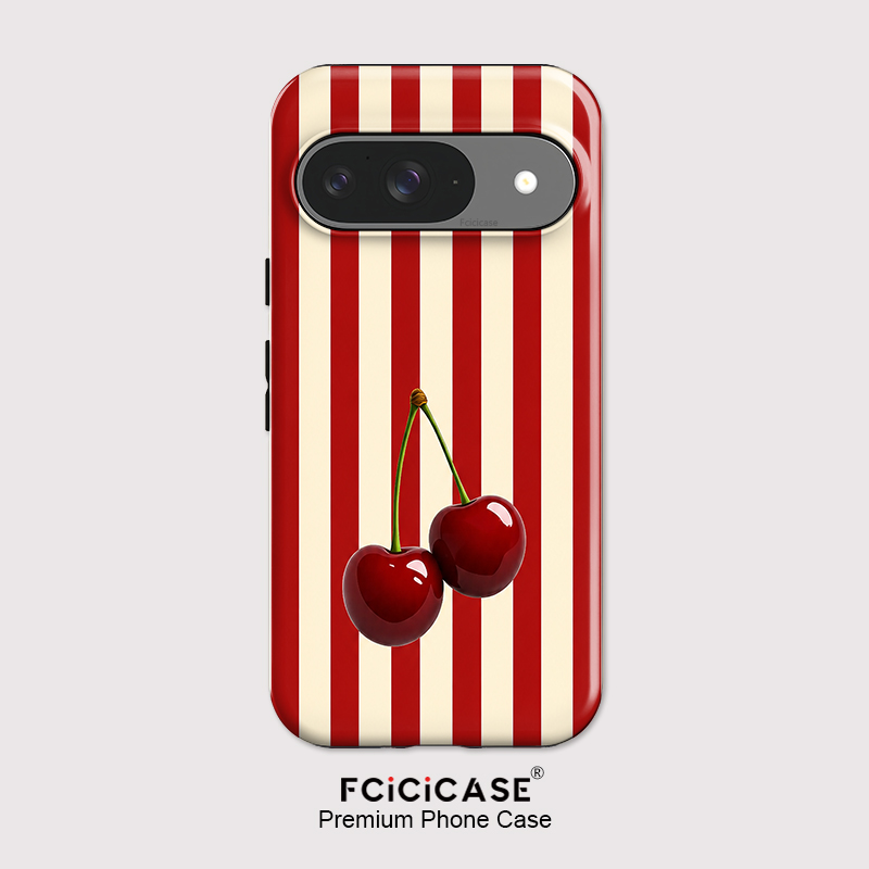 Fcicicase Cherry Stripe Patter - Phone Cases Google Pixel 9 评论和价格