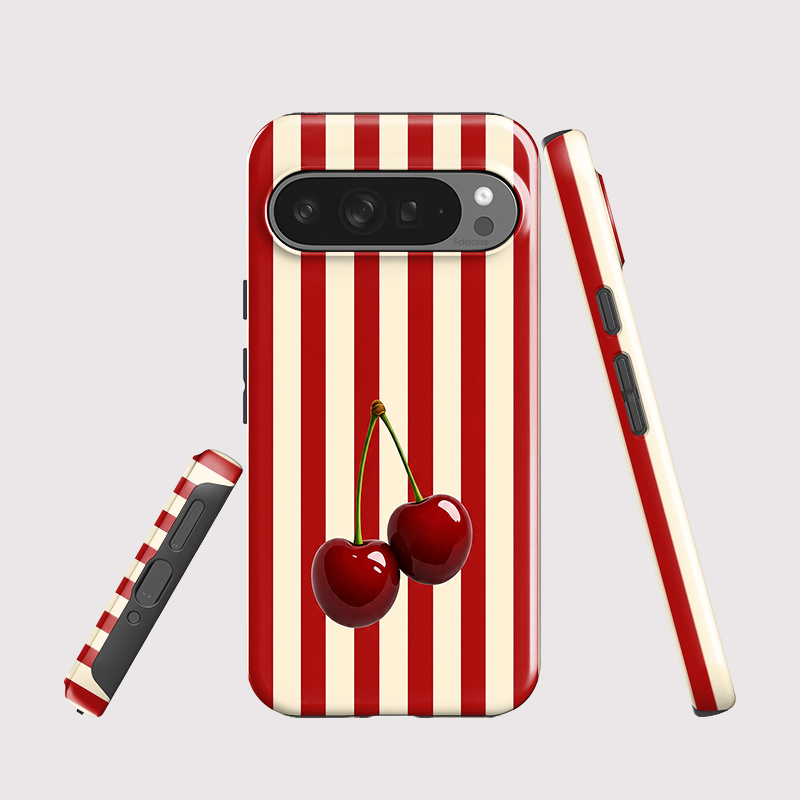 Fcicicase Cherry Stripe Patter - Phone Cases Google Pixel 9 评论和价格