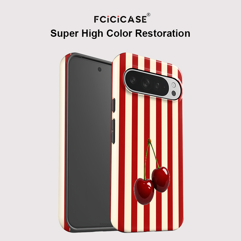 Fcicicase Cherry Stripe Patter - Phone Cases Google Pixel 9 评论和价格