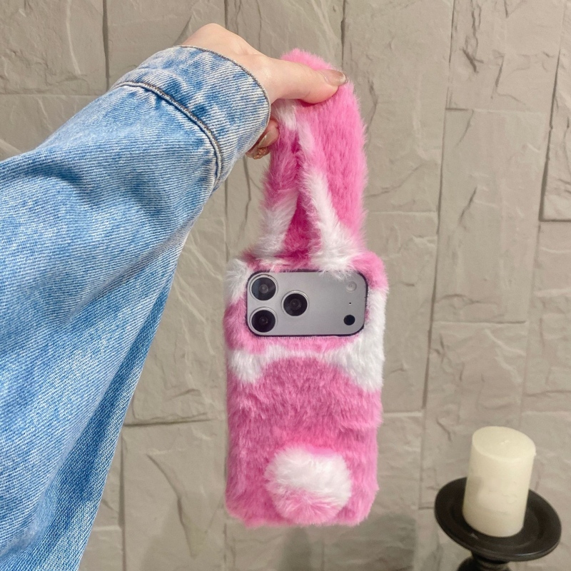 Cute Rabbit Design Fluffy Phon - Phone Cases Iphone 13 评论和价格