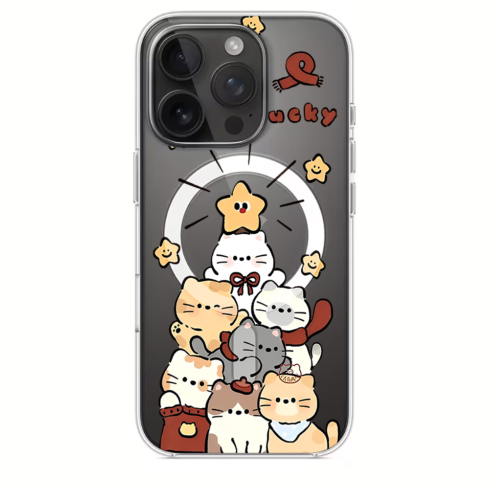 Cute Cartoon Kitten Print Comp - Phone Cases Iphone 12 评论和价格